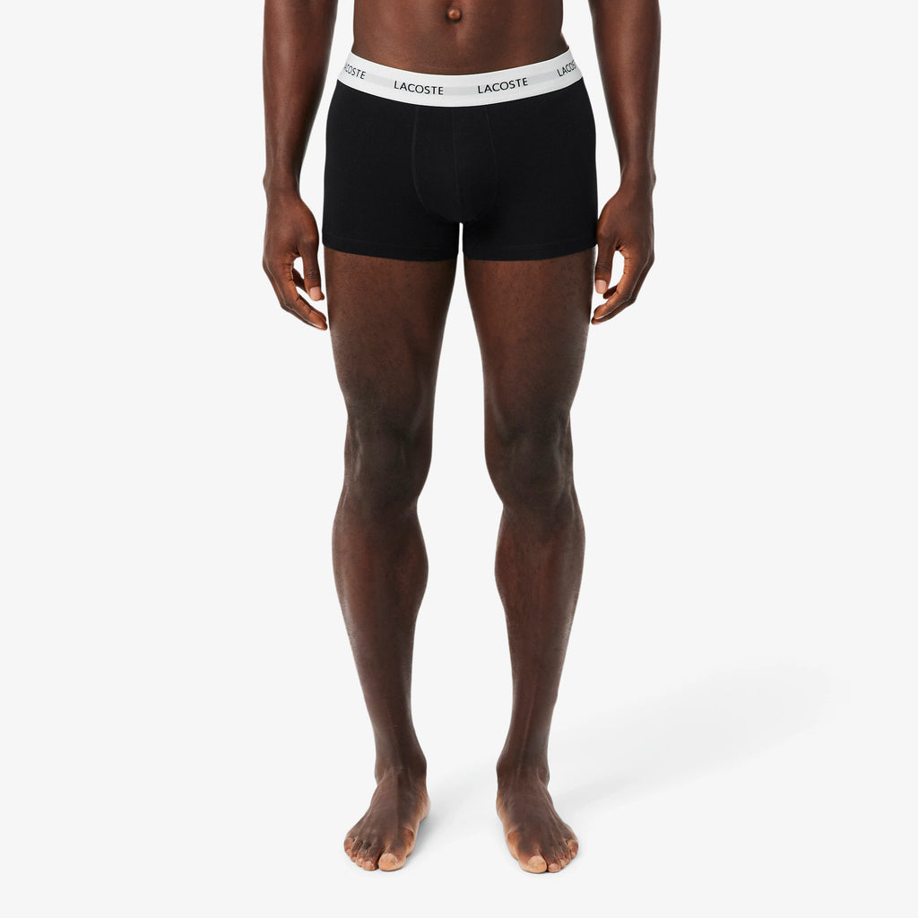 LACOSTE Pack de 3 boxers de algodão elástico