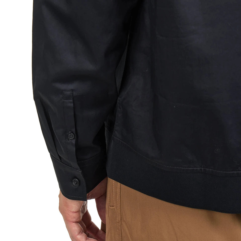 FRED PERRY Sobrecamisa de lona com bainha canelada