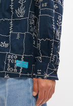 SCOTCH&SODA Camisa bordada de corte descontraido