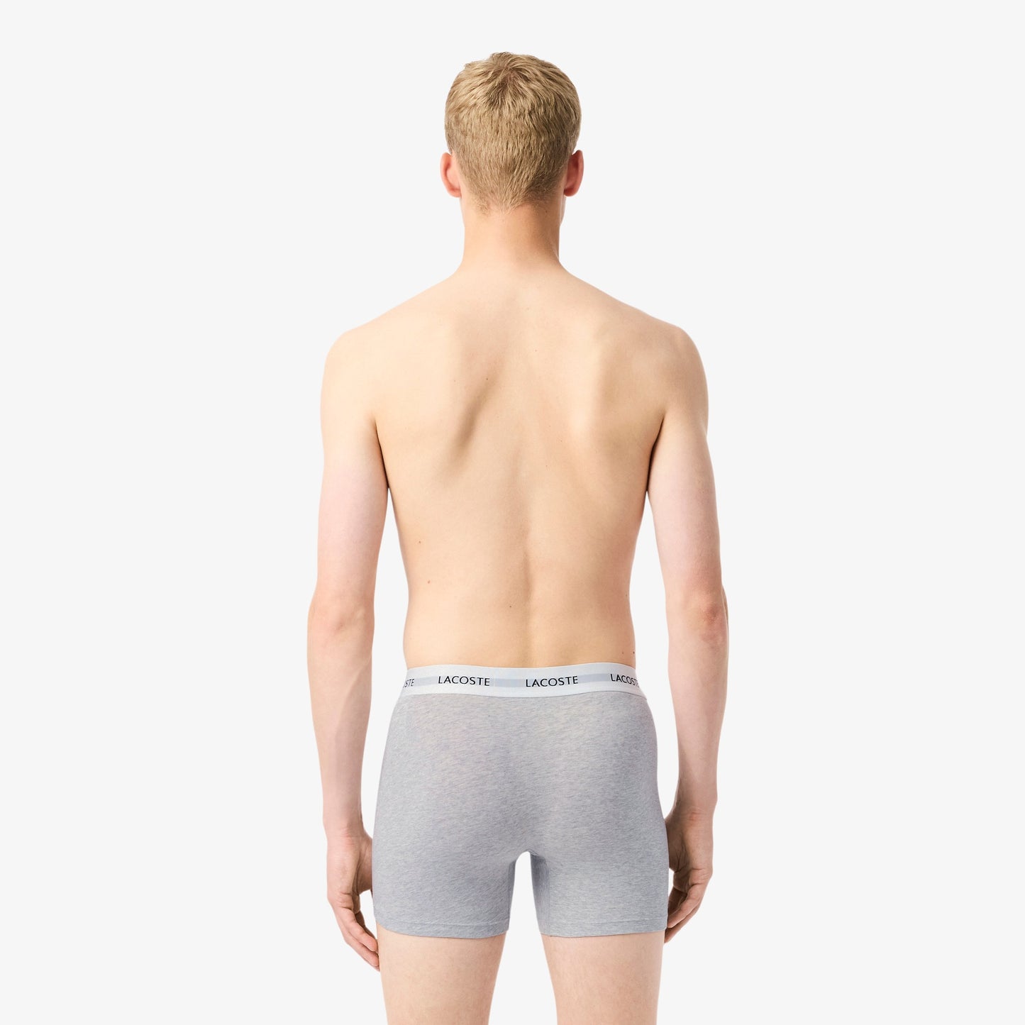 LACOSTE Pack de 3 Boxers de algodão elástico