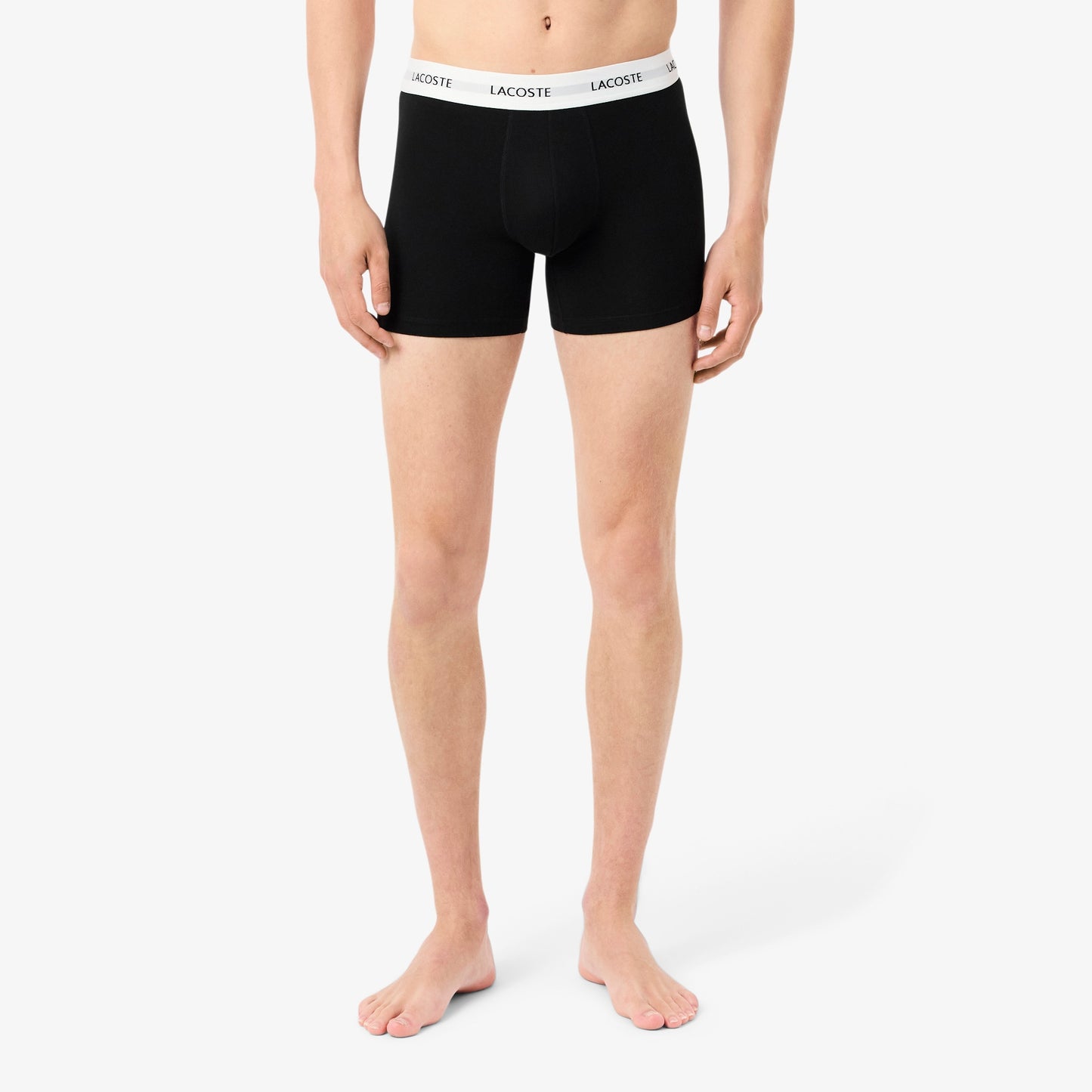 LACOSTE Pack de 3 Boxers de algodão elástico