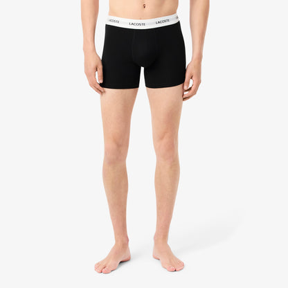 LACOSTE Pack de 3 Boxers de algodão elástico