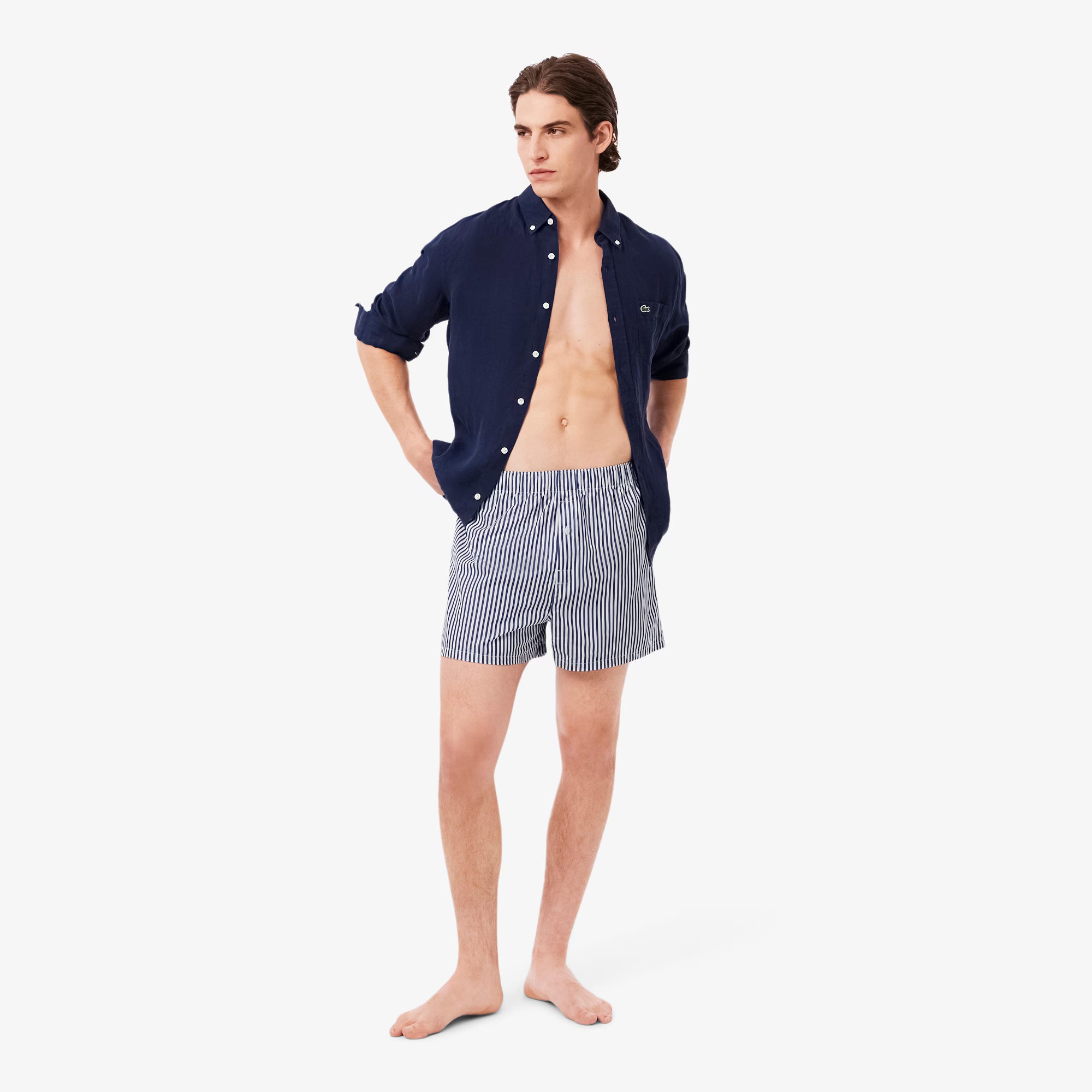 LACOSTE Pack de 3 boxers em tecido de algodão