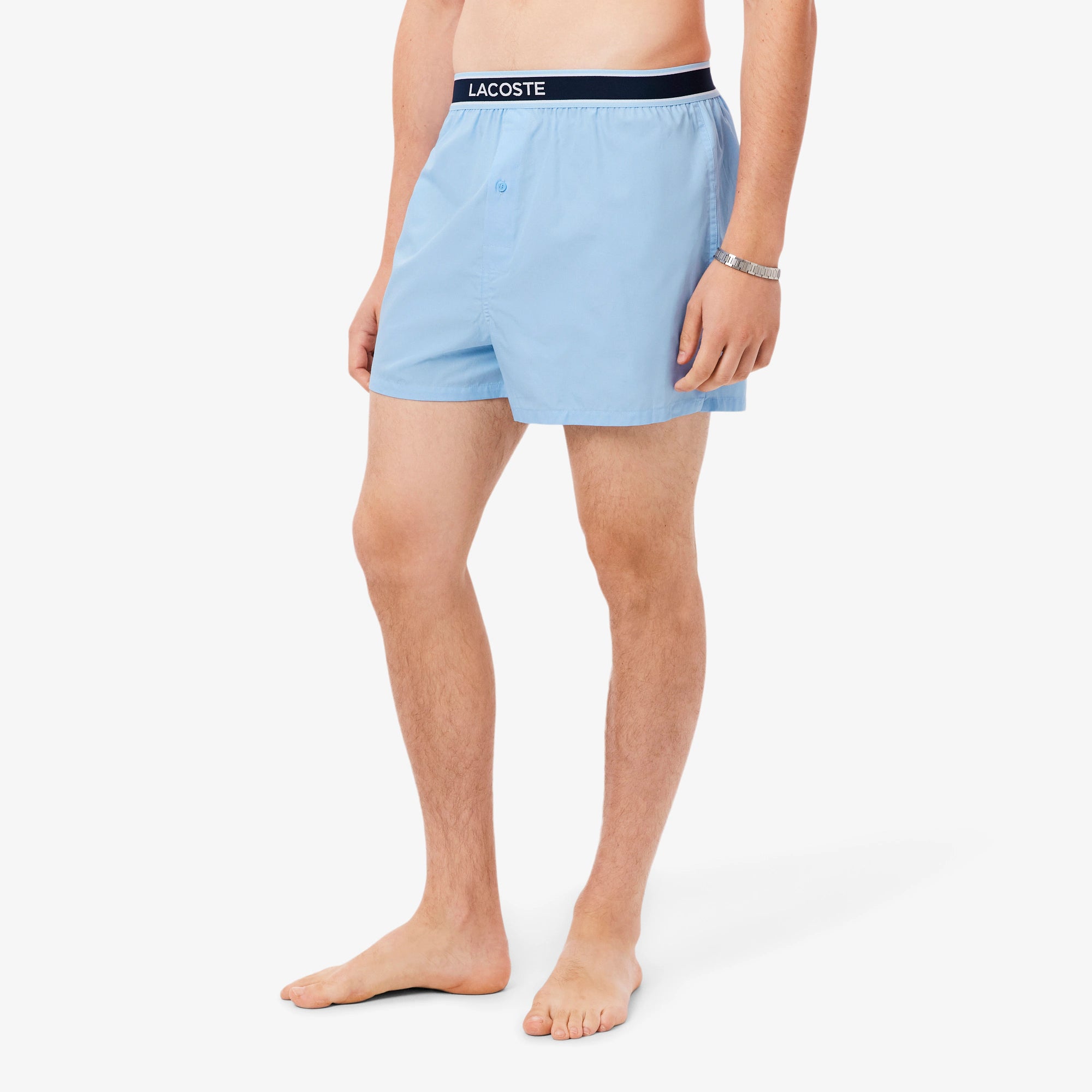 LACOSTE Pack de 3 boxers de popelina de algodão