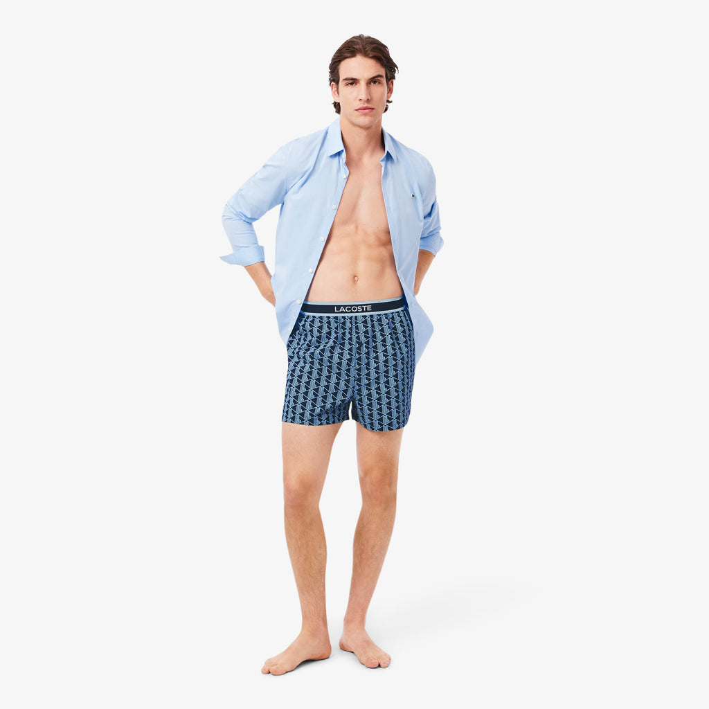 LACOSTE Pack de 3 boxers de popelina de algodão