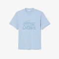 LACOSTE T-shirt de algodão com estampado