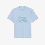 LACOSTE T-shirt de algodão com estampado