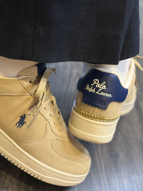 RALPH LAUREN Sapatilhas de camurça masters court