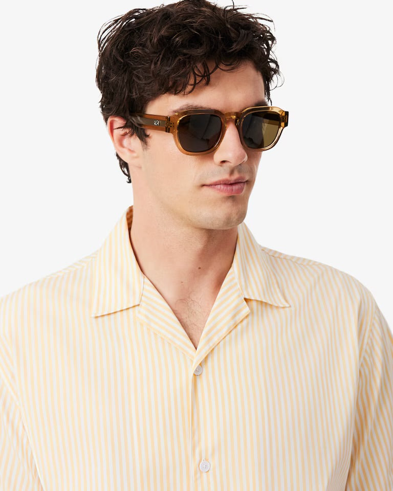 LACOSTE Camisa às listras relaxed fit
