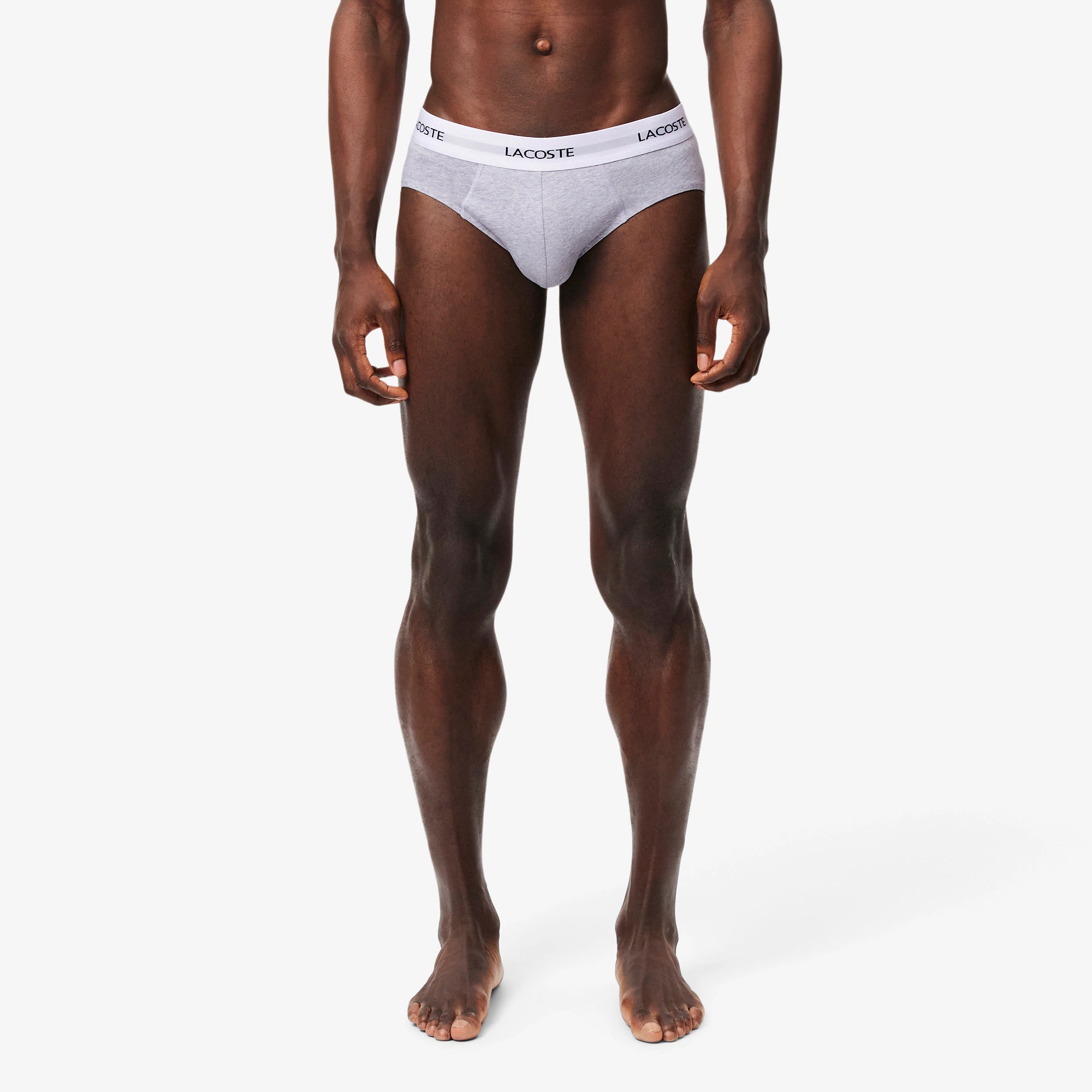 LACOSTE Pack de 3 cuecas de algodão elástico - CARISMAstore