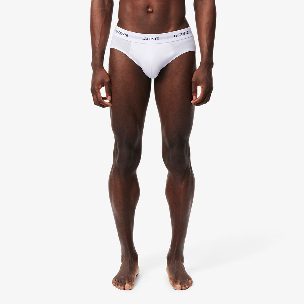 LACOSTE Pack de 3 cuecas de algodão elástico - CARISMAstore