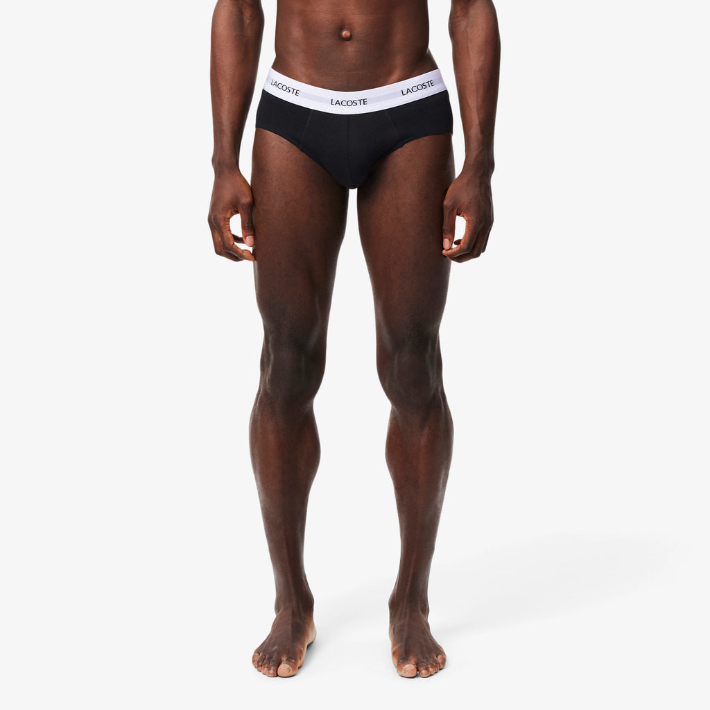 LACOSTE Pack de 3 cuecas de algodão elástico - CARISMAstore