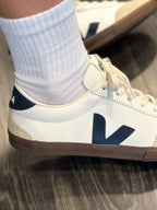 VEJA Sapatilhas volley leather white nautico bark
