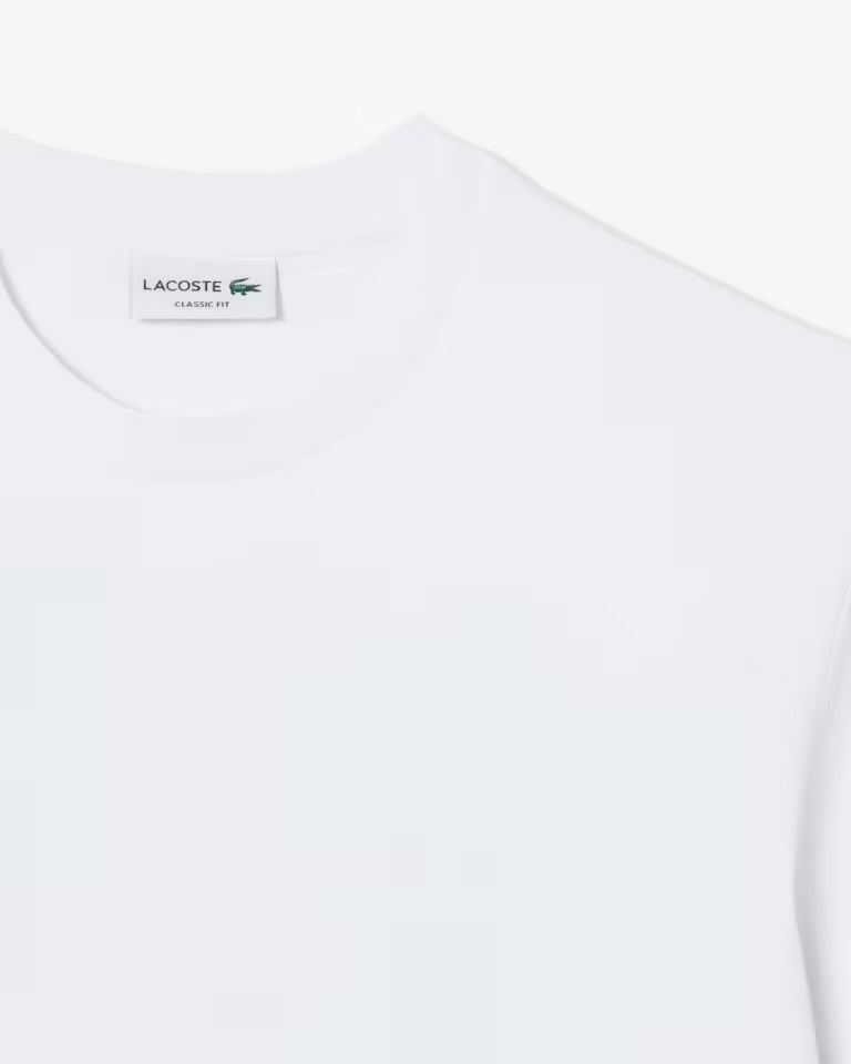 LACOSTE T-shirt de algodão com estampado
