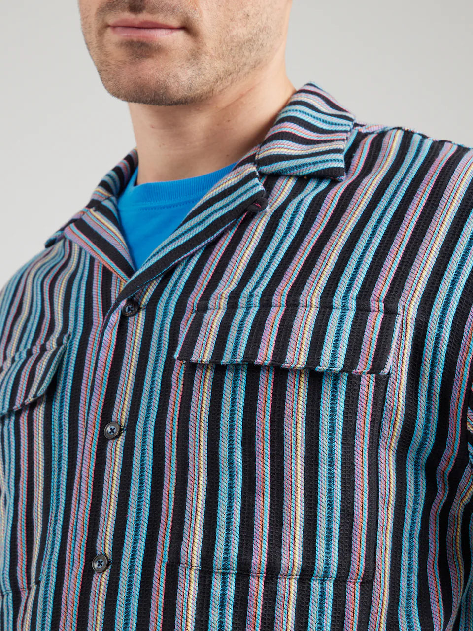 SCOTCH&SODA Camisa listrada em jacquard - CARISMAstore