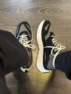 RALPH LAUREN Sapatilhas em malha painéis de pele Boerum