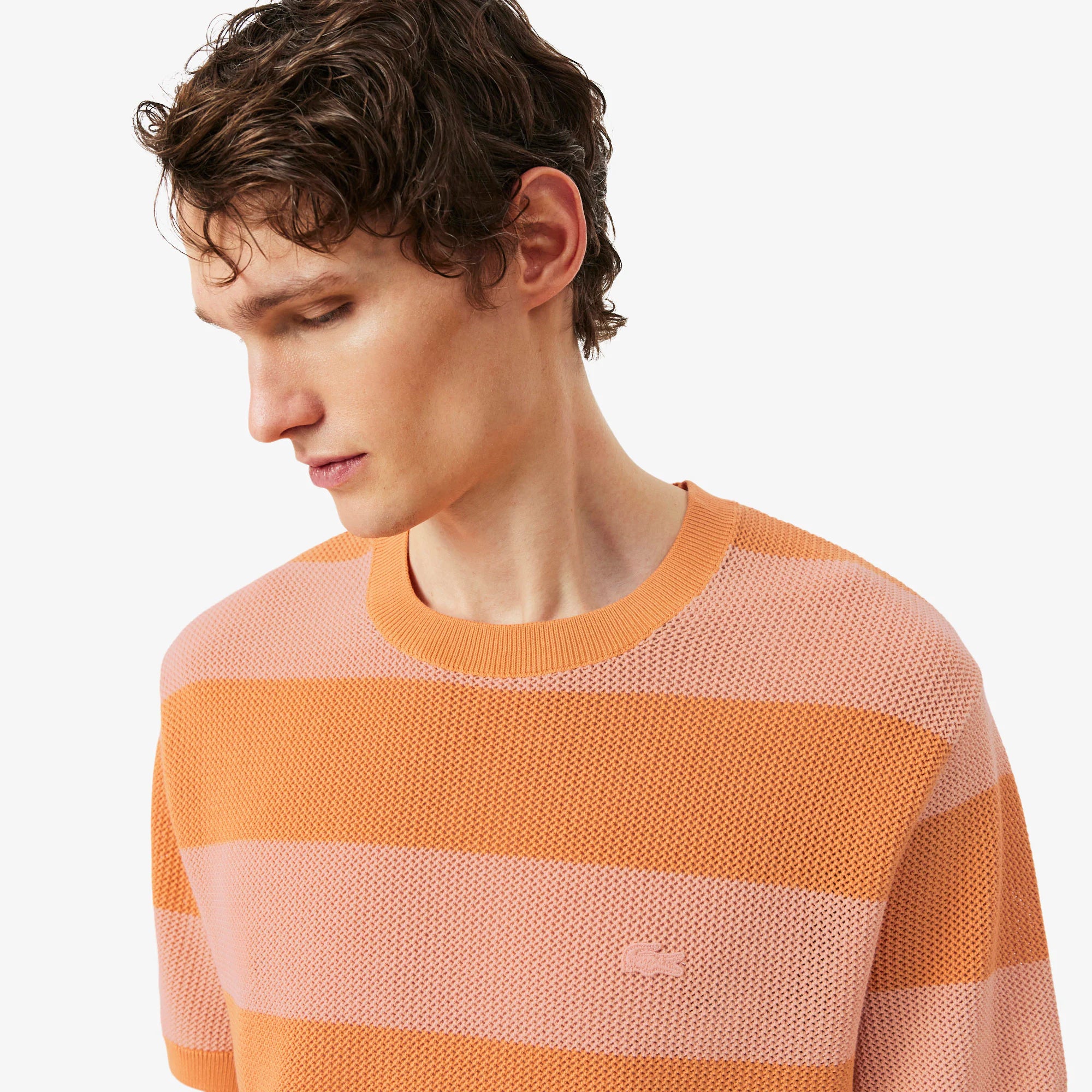 LACOSTE T-shirt de algodão de manga curta