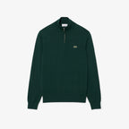 LACOSTE Camisola de gola alta em algodão e com fecho