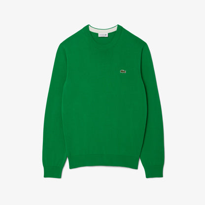 LACOSTE Camisola de algodão e malha de cabo - CARISMAstore