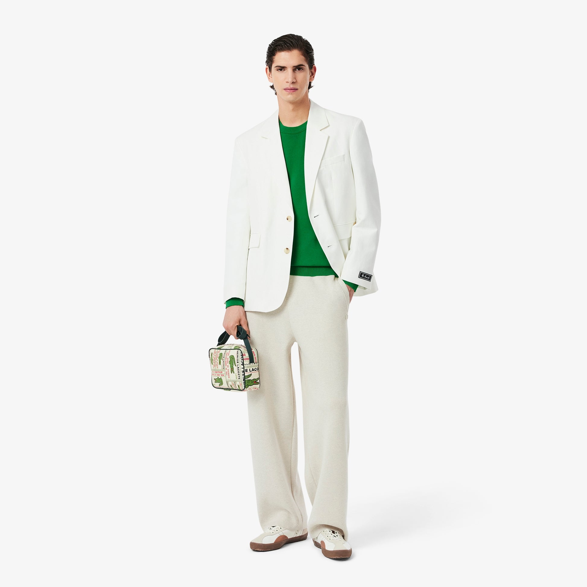 LACOSTE Camisola de algodão e malha de cabo - CARISMAstore