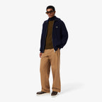LACOSTE Camisola de malha e de lã cardada com decote redondo