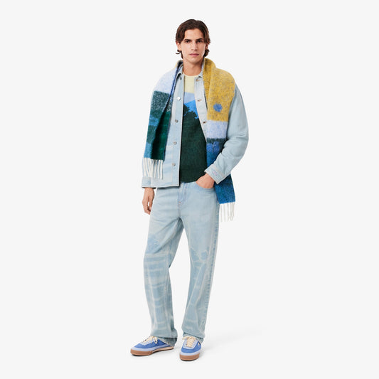 LACOSTE Camisola de lã jacquard de alpaca com paisagem - CARISMAstore