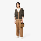 LACOSTE Cardigan de malha texturizada relaxed fit