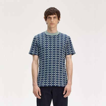 FRED PERRY T-shirt em jacquard geométrico - CARISMAstore