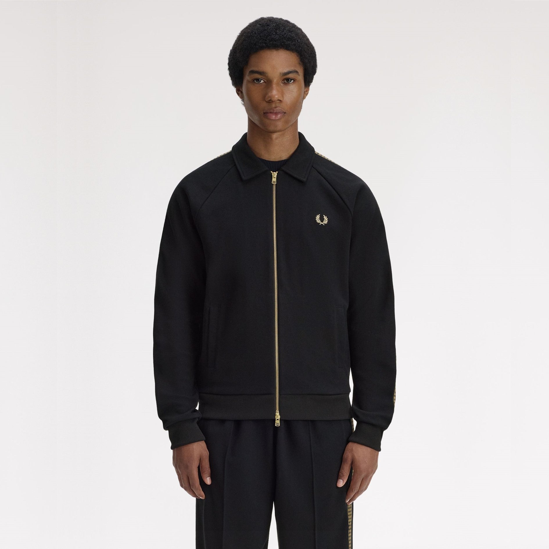 FRED PERRY Casaco de fato de treino com fita cruzada