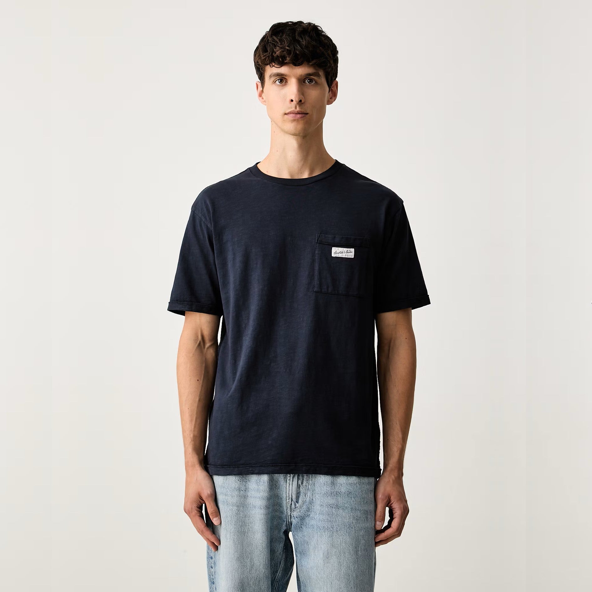 SCOTCH&SODA T-shirt de modelagem relaxada com bolso