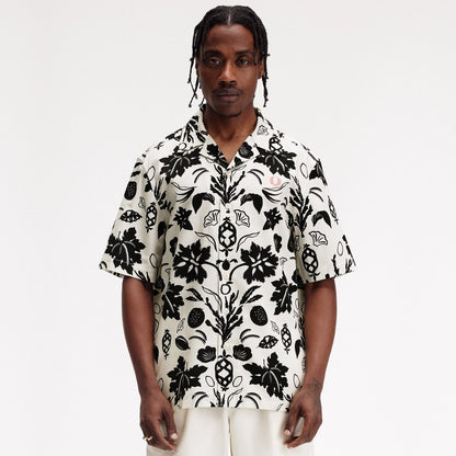 FRED PERRY Camisa com estampa botânica