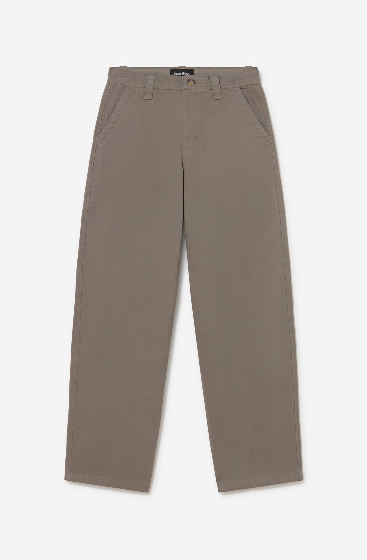 KAOTIKO Calça wide fit khaki