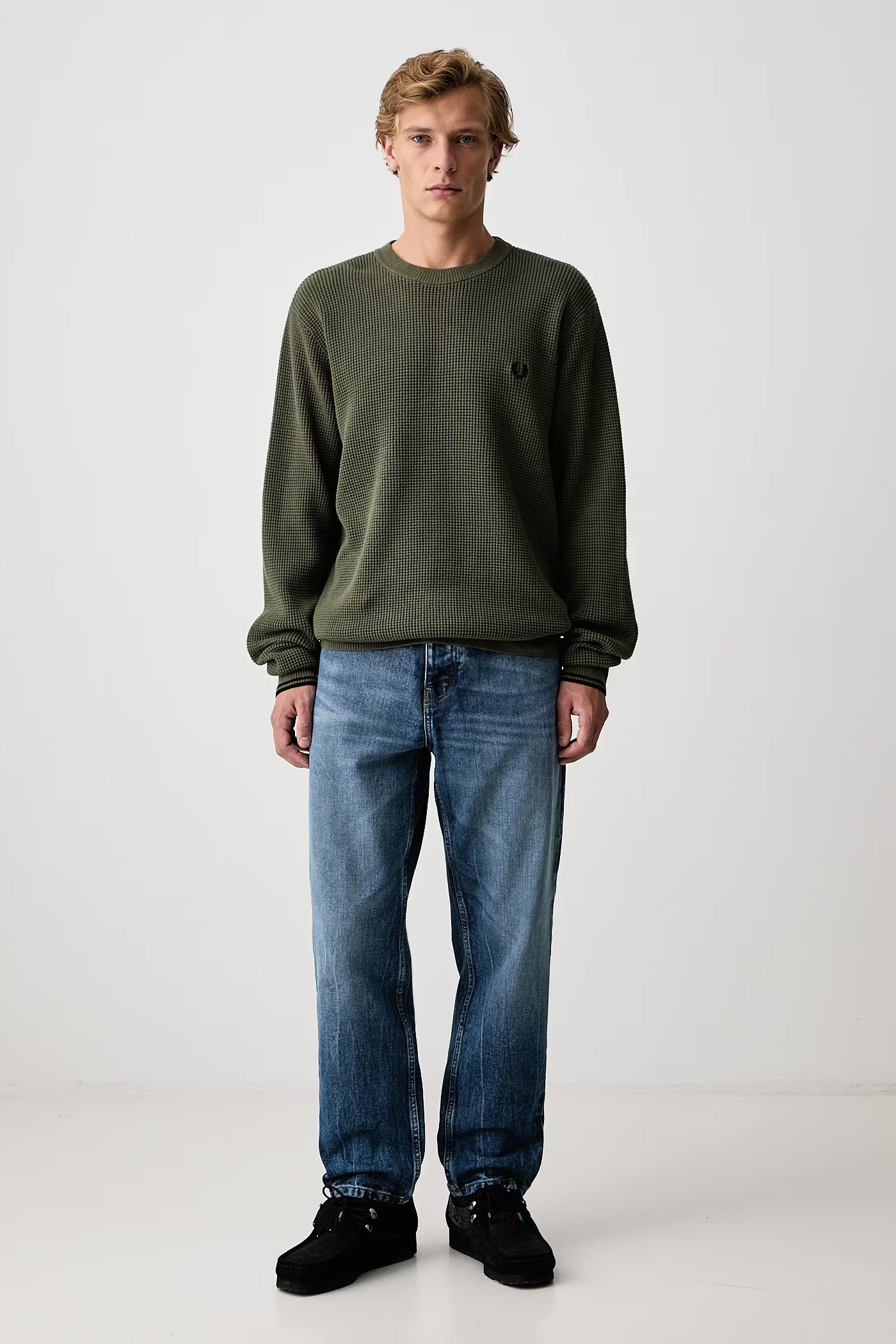 FRED PERRY Camisola com pesponto em losangos