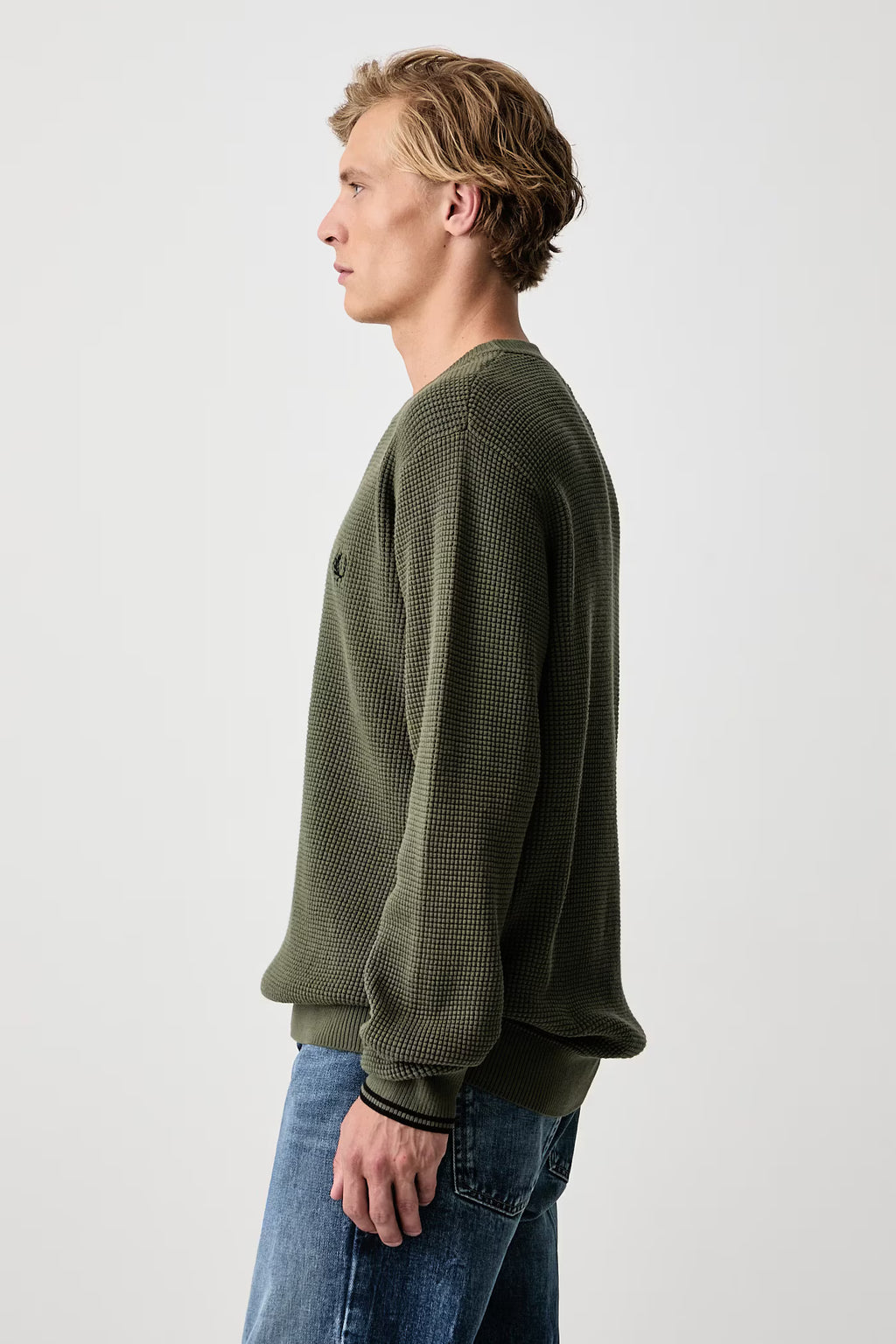 FRED PERRY Camisola com pesponto em losangos