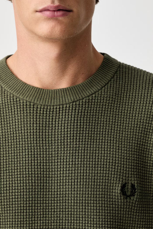 FRED PERRY Camisola com pesponto em losangos