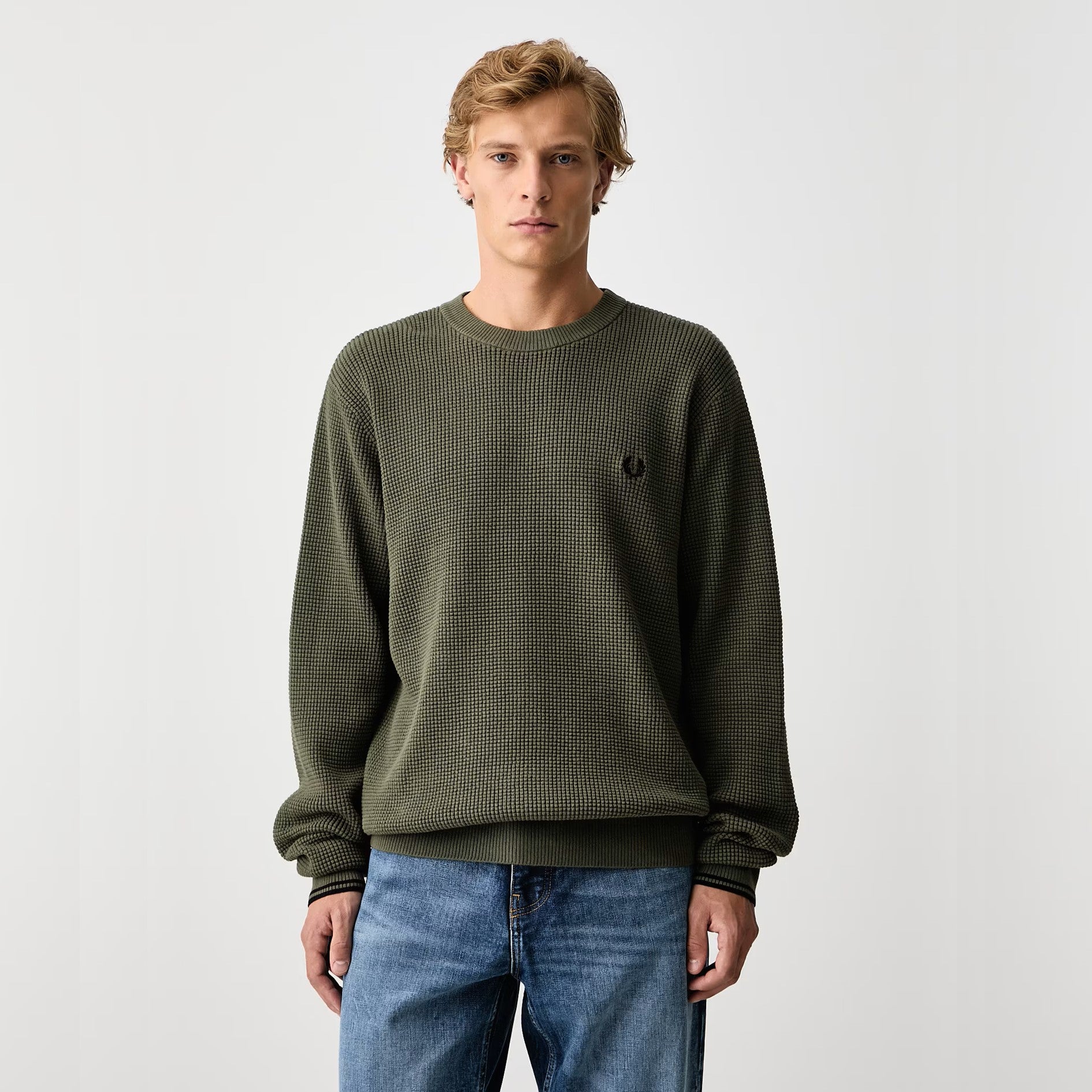 FRED PERRY Camisola com pesponto em losangos