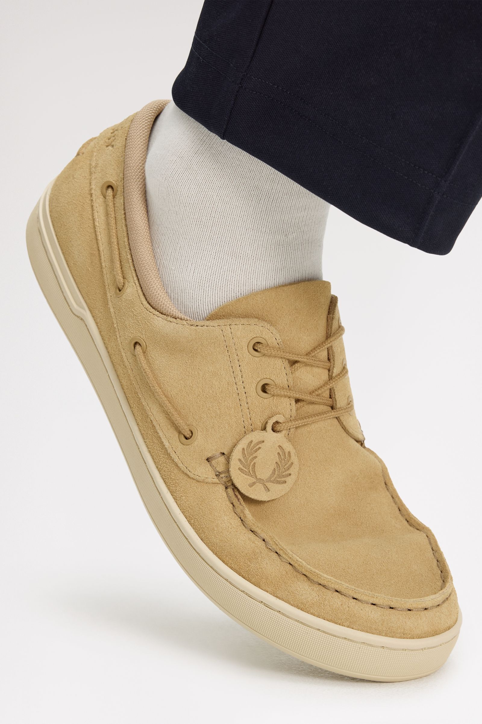 FRED PERRY Sapatos de vela drury em camurça