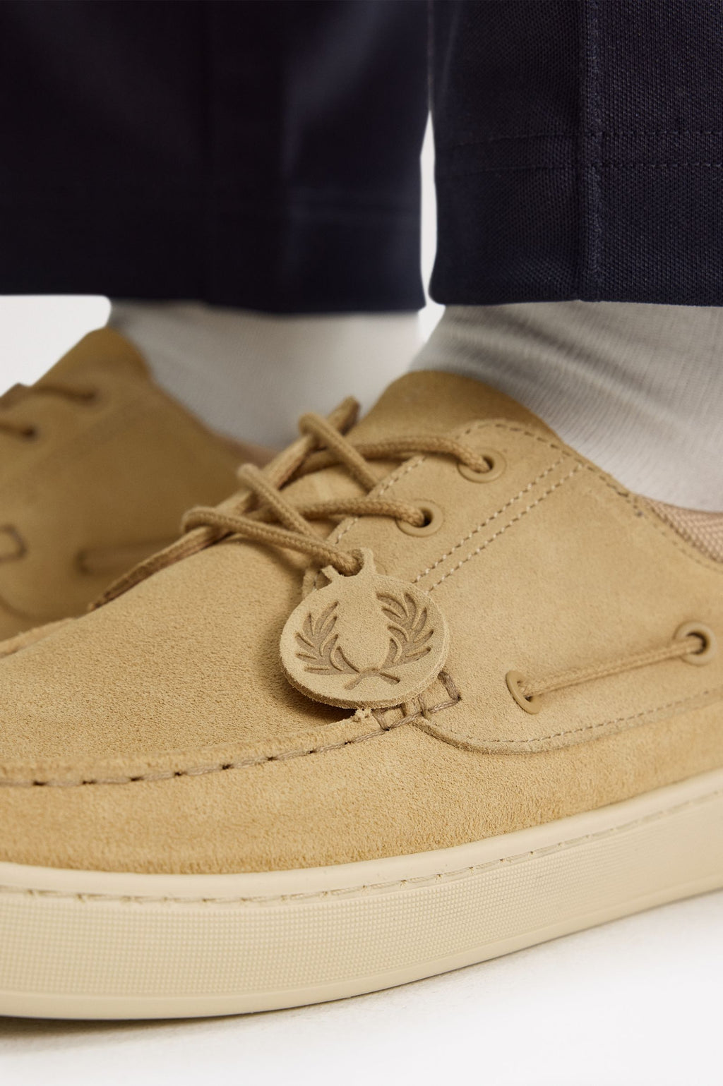 FRED PERRY Sapatos de vela drury em camurça