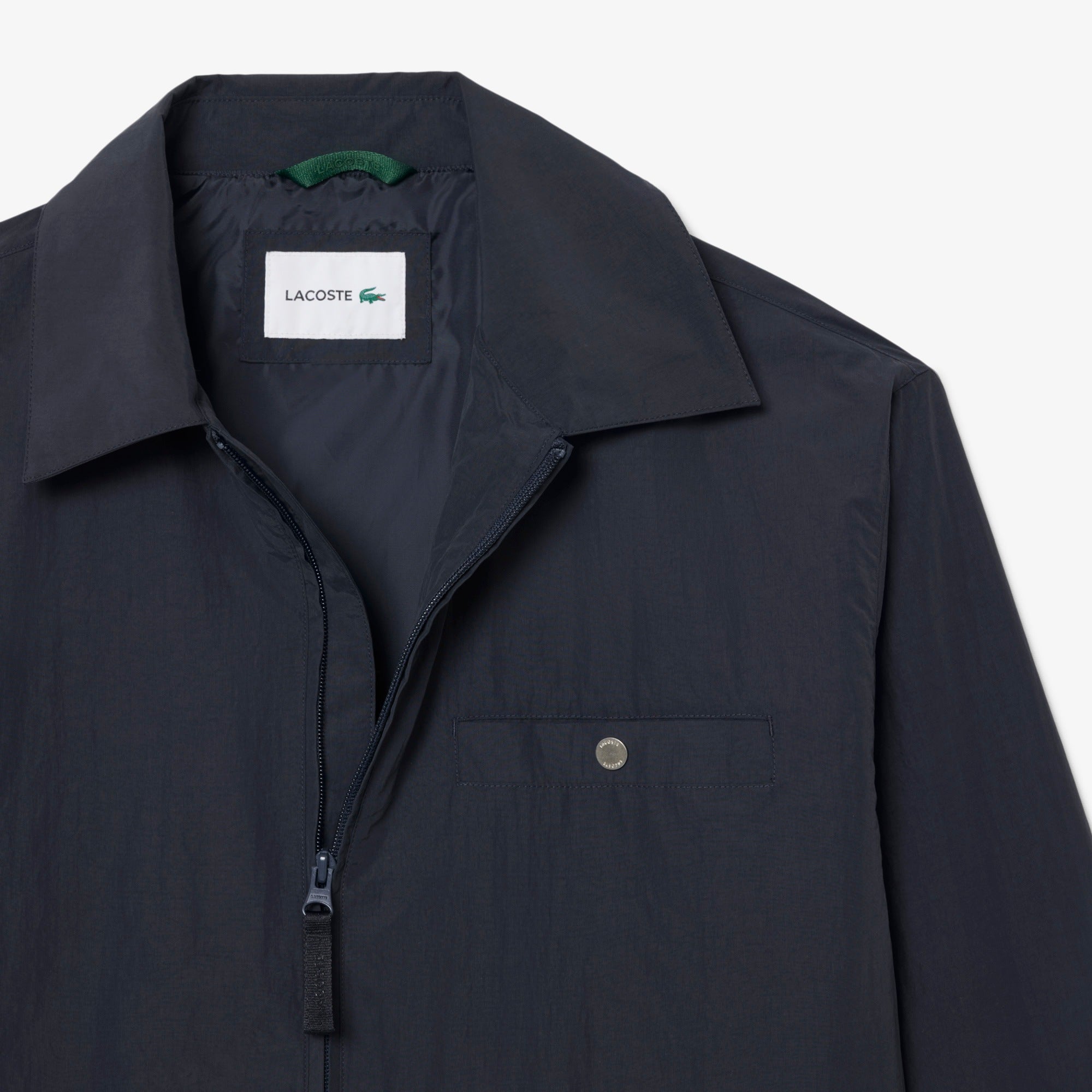 LACOSTE Blusão de tafetá texturizado impermeável