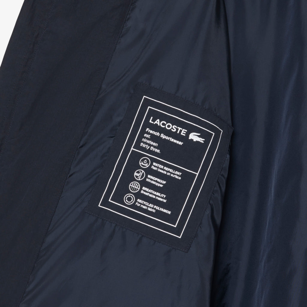 LACOSTE Blusão de tafetá texturizado impermeável