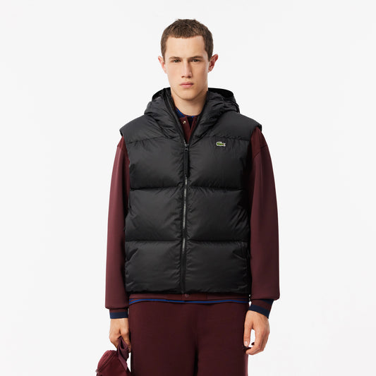 LACOSTE Colete curto acolchoado impermeável