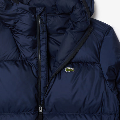 LACOSTE Blusão acolchoado impermeável curto e com capuz - CARISMAstore