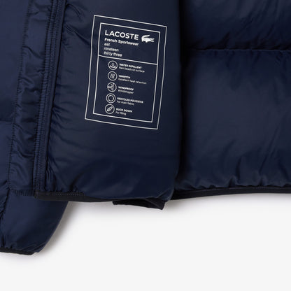 LACOSTE Blusão acolchoado impermeável curto e com capuz - CARISMAstore