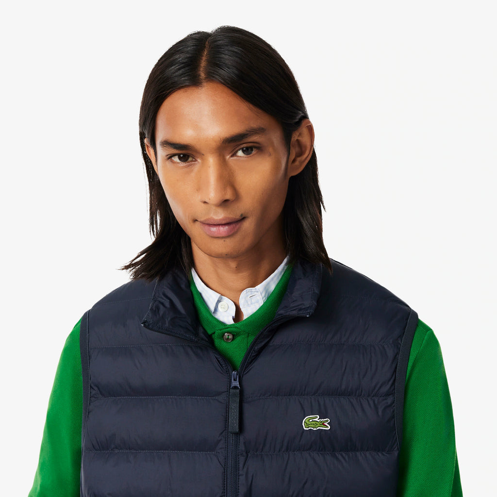 LACOSTE Colete corta-vento acolchoado impermeável