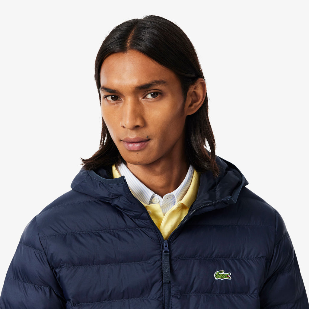 LACOSTE Casaco corta-vento de penas impermeável
