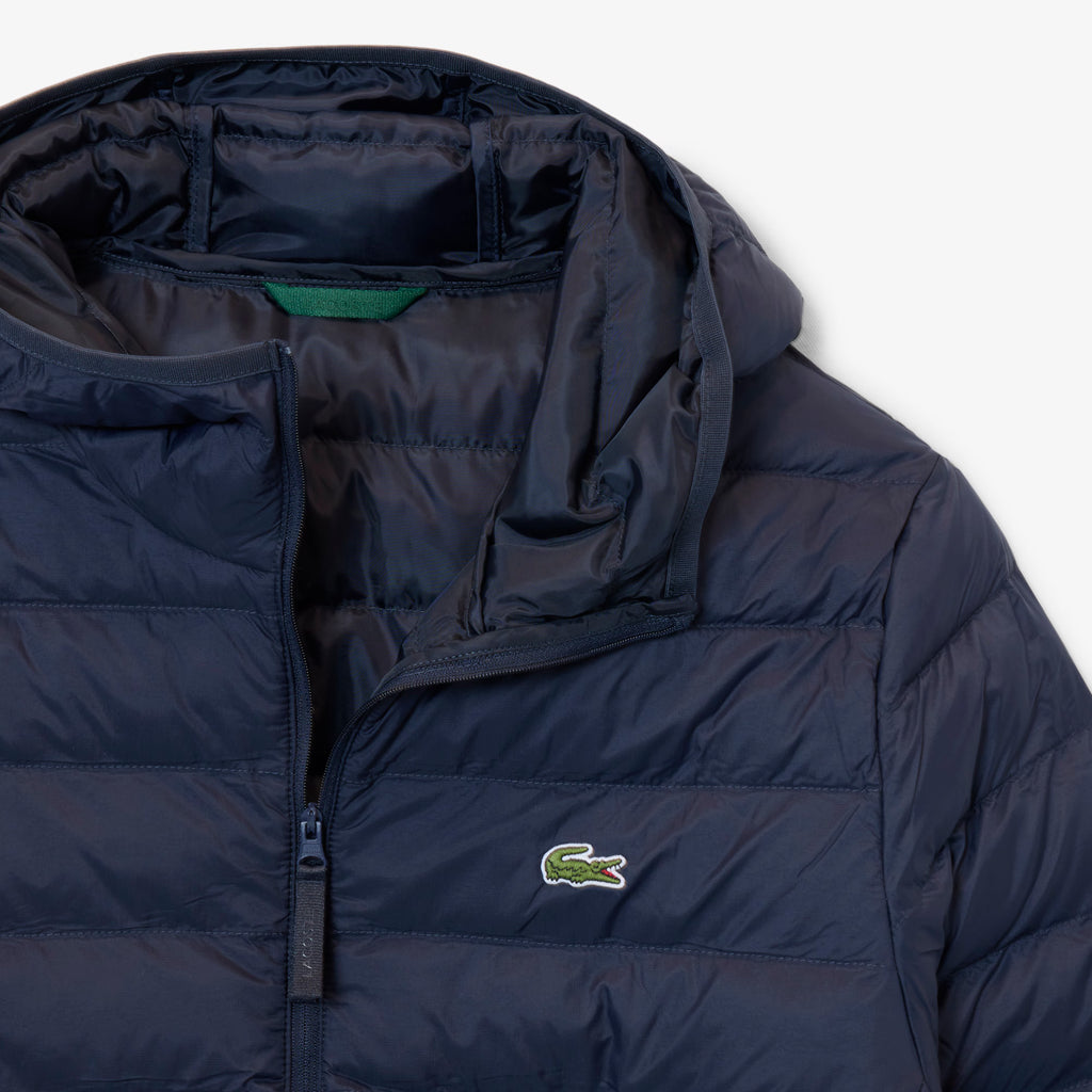 LACOSTE Casaco corta-vento de penas impermeável