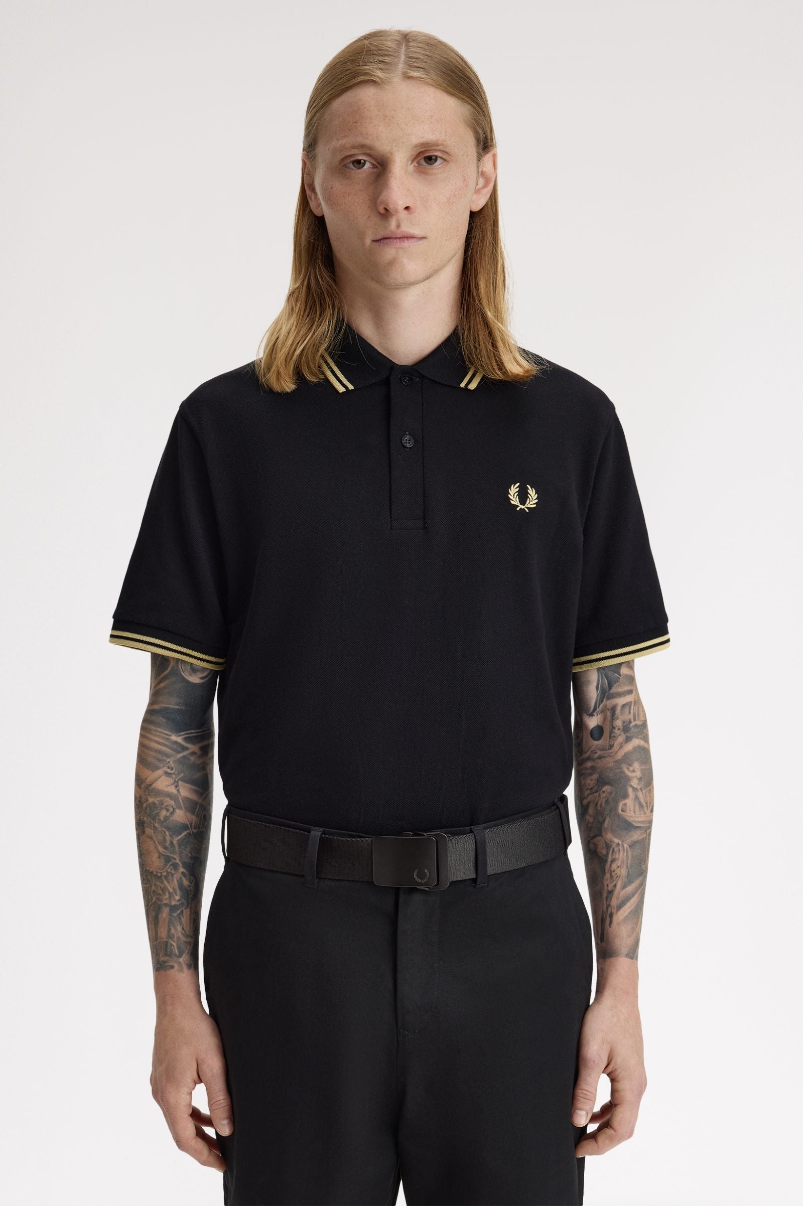 FRED PERRY Cinto entrançado liso