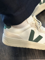 VEJA V-90 leather sneakers white cypress