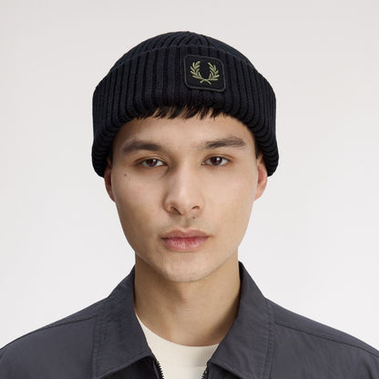 FRED PERRY Gorro canelado em algodão