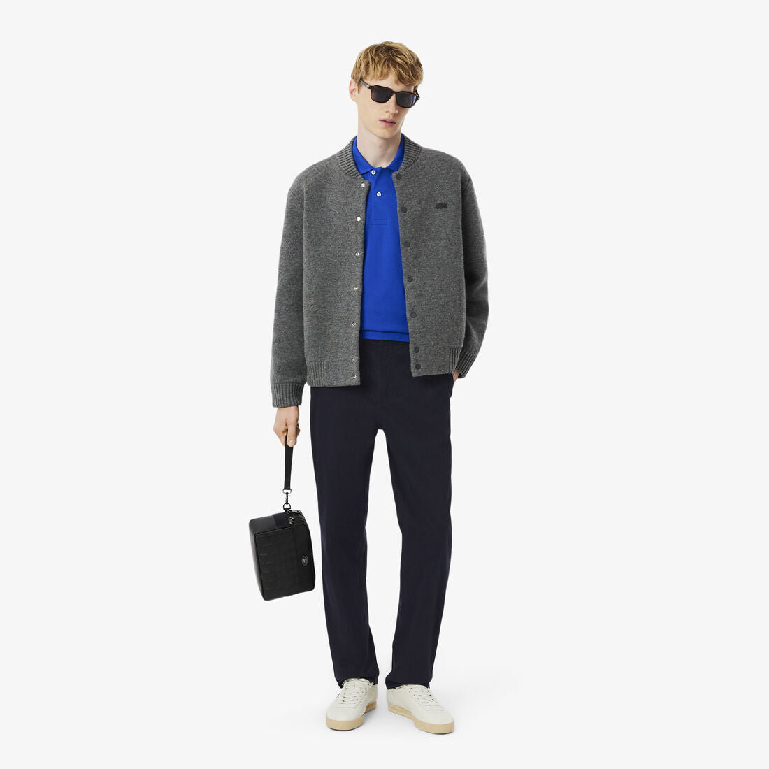LACOSTE Calça chino regular fit